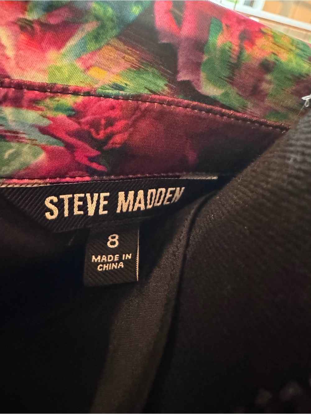 Steve Madden Purple Floral Midi Dress - Picture 3 of 3